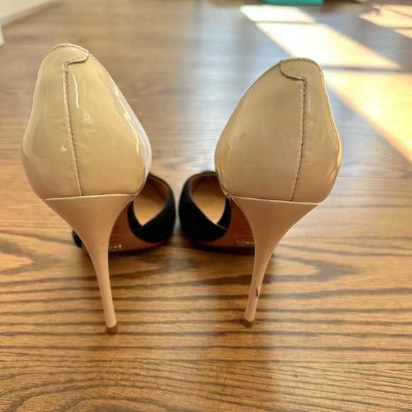 Schultz black and cream suede and patent leather heels size 7 - Picture 9 of 11